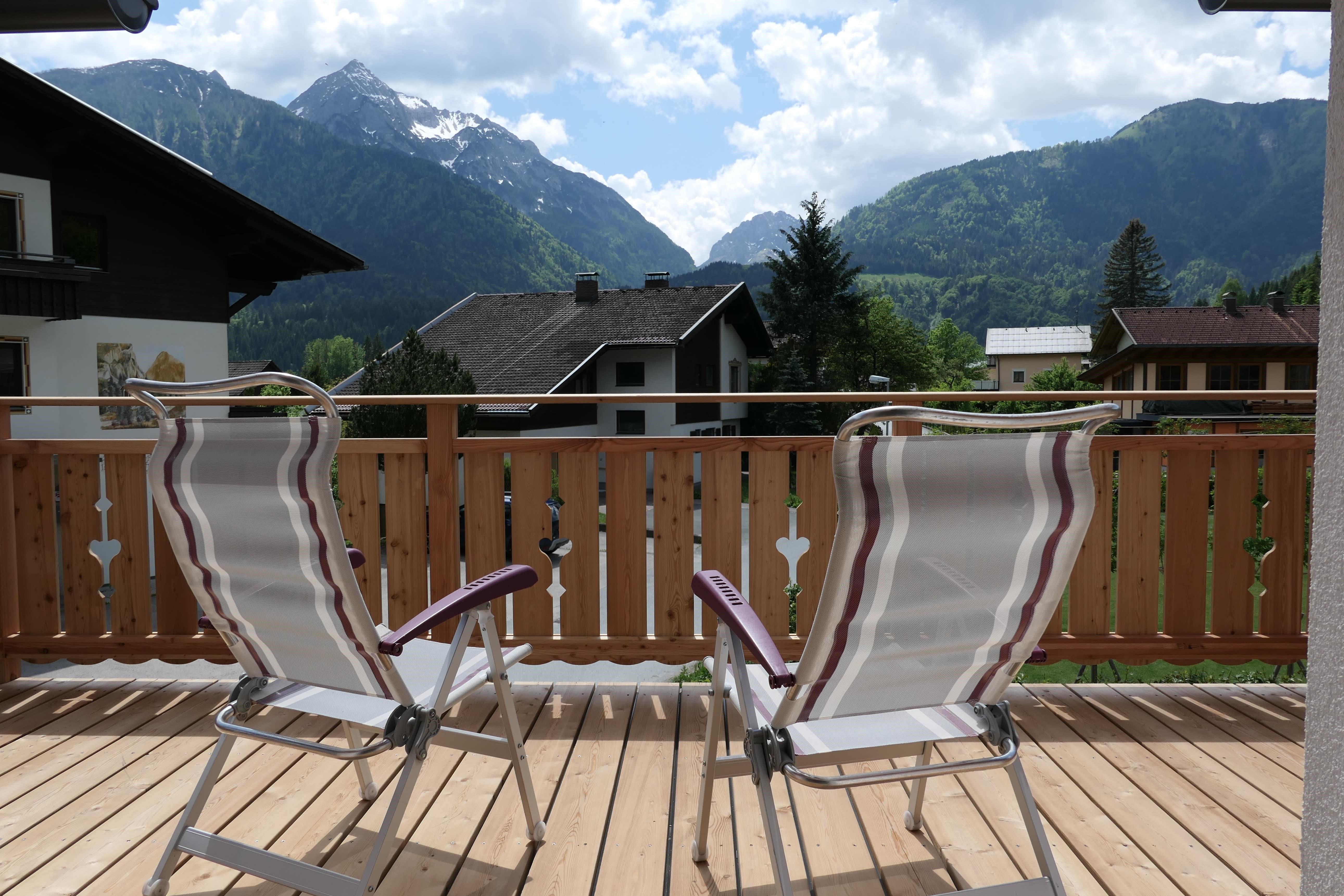 Uitzicht vanaf het balkon